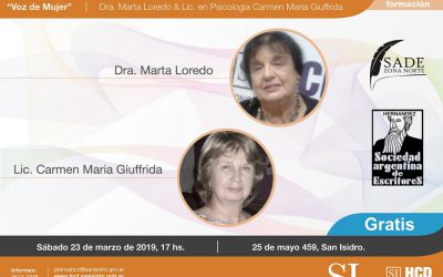 EN SAN ISIDRO SE DISERTARÁ SOBRE LA VOZ DE LA MUJER