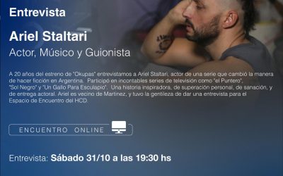 CICLO DE CHARLAS VIRTUALES: ARIEL STALTARI, A 20 AÑOS DEL ESTRENO DE “OKUPAS”