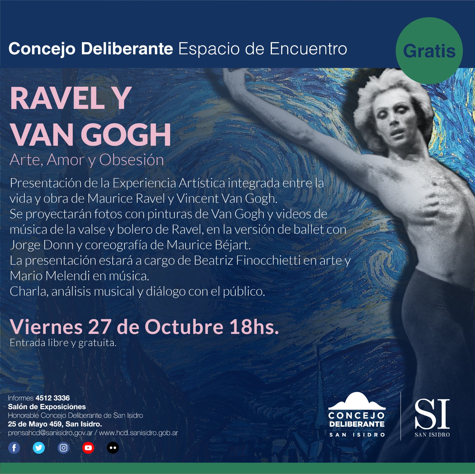 Charla Sobre El Arte Amor Y Obsesi N De Maurice Ravel Y Vincent Van